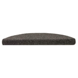 Vidaxl trapmatten zelfklevend 30 stuks 56x17x3 cm antraciet halfrond
