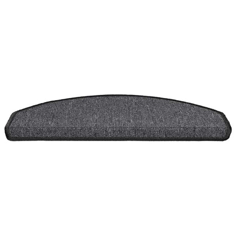 Vidaxl trapmatten 20 st 65x24x4 cm antraciet halfrond groot