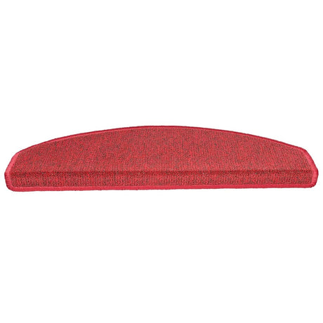 Vidaxl trapmatten 20 st 65x24x4 cm röd halfrond groot