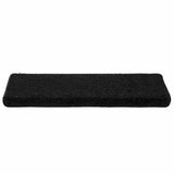 Vidaxl trapmatten 30 st 65x21x4 cm zwart rechthoekige rand