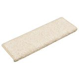 Vidaxl trapmatten 30 st 65x21x4 cm wit rechthoekige rand