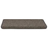 Vidaxl trapmatten zelfklevend sisal-look 30 st 65x21x4 cm grijs beige