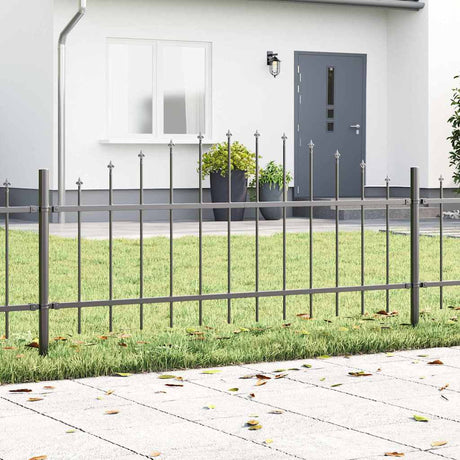 Vidaxl tuinhek 3 pcs grijs 170 x 140 cm gepoedercoat staal
