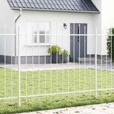 Vidaxl tuinhek 3 pcs wit 170 x 190 cm gepoedercoat staal