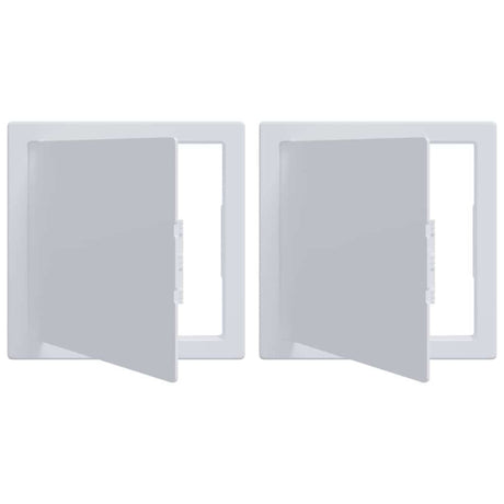 Vidaxl toegangs-panelen 2 pcs wit 20 x 20 cm abs kunststof
