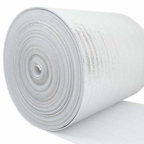Vidaxl radiatorfolie zilver 50 x 1 m polyetheen