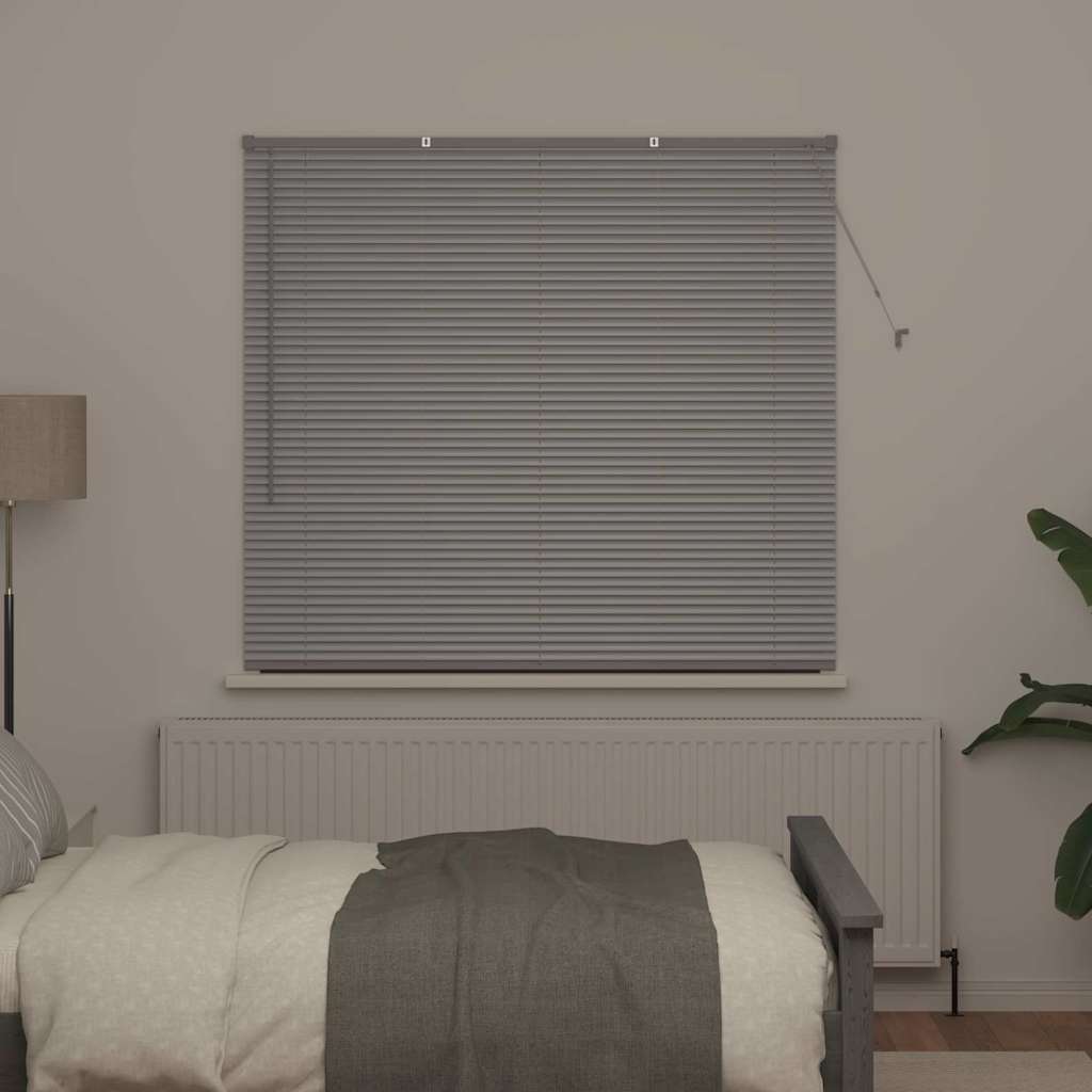 Vidaxl venetiaanse jaloezieën zilver 130 x 140 cm aluminium