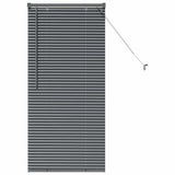 Vidaxl venetiaanse jaloezieën donkergrijs 130 x 60 cm aluminium