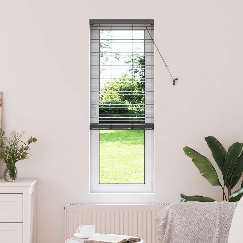 Vidaxl venetiaanse jaloezieën donkergrijs 175 x 40 cm aluminium