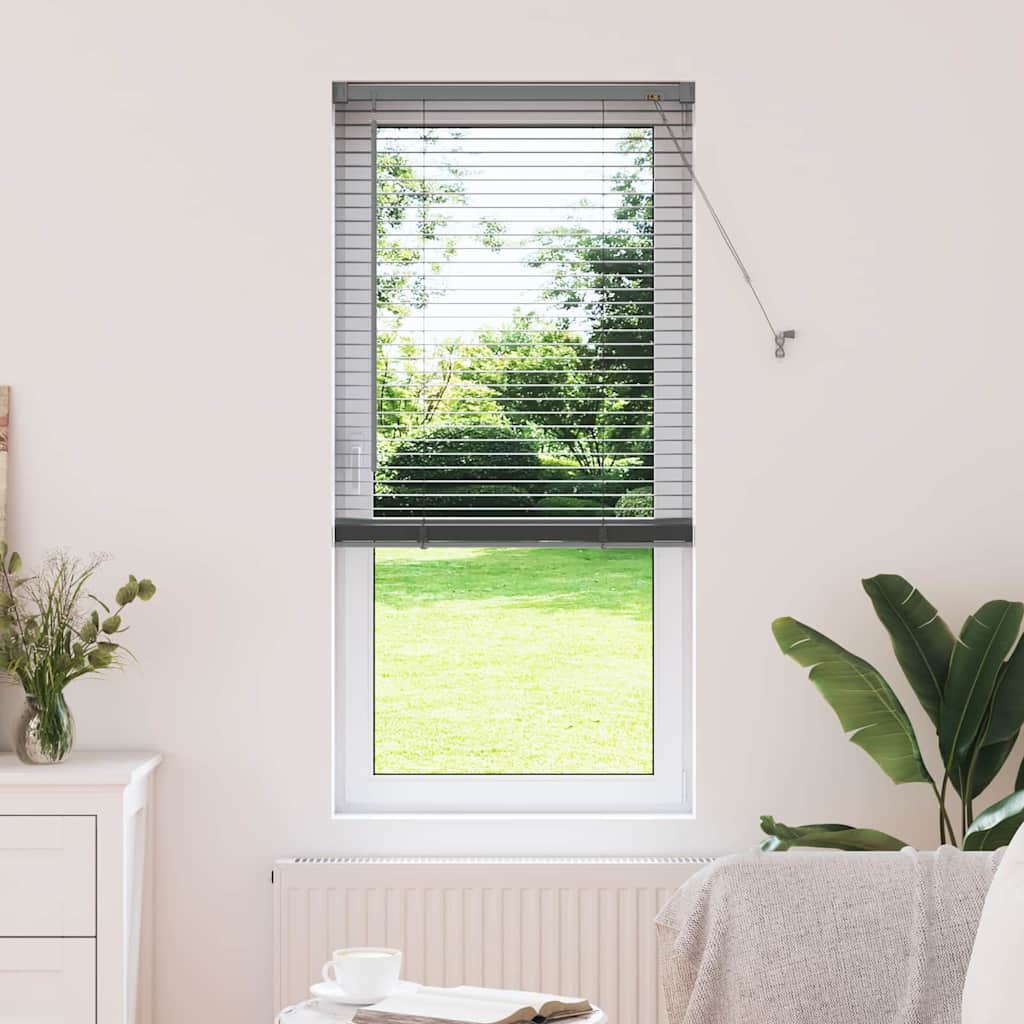 Vidaxl venetiaanse jaloezieën donkergrijs 175 x 60 cm aluminium