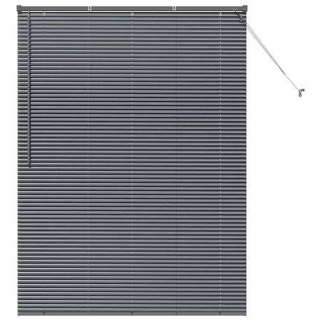 Vidaxl venetiaanse jaloezieën donkergrijs 175 x 125 cm aluminium