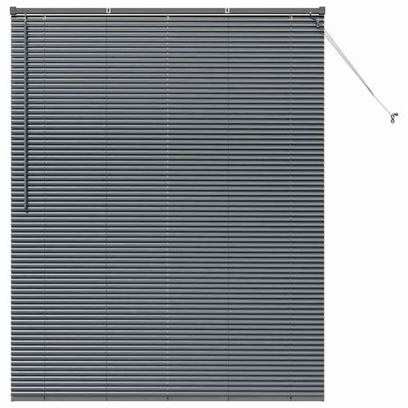 Vidaxl venetiaanse jaloezieën donkergrijs 175 x 140 cm aluminium