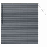 Vidaxl venetiaanse jaloezieën donkergrijs 175 x 155 cm aluminium