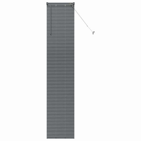 Vidaxl venetiaanse jaloezieën donkergrijs 220 x 50 cm aluminium