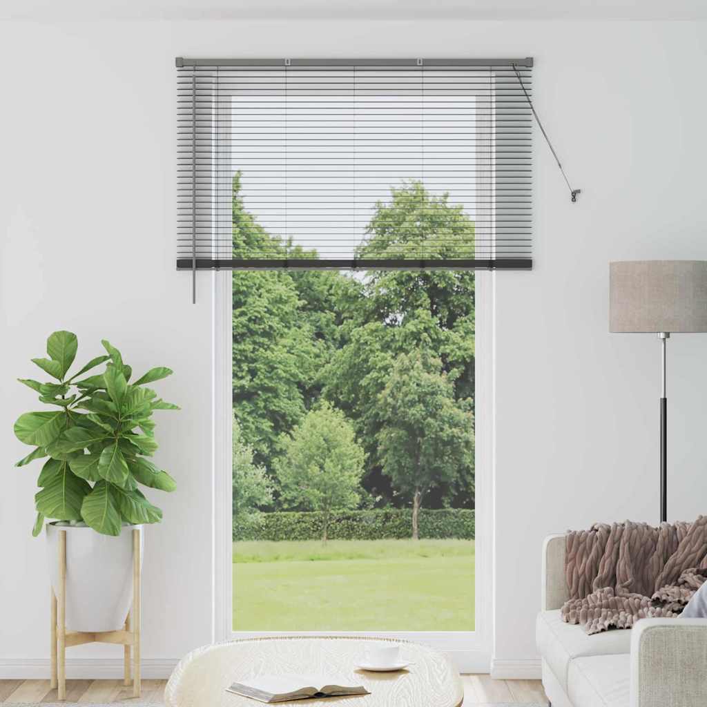 Vidaxl venetiaanse jaloezieën donkergrijs 220 x 135 cm aluminium