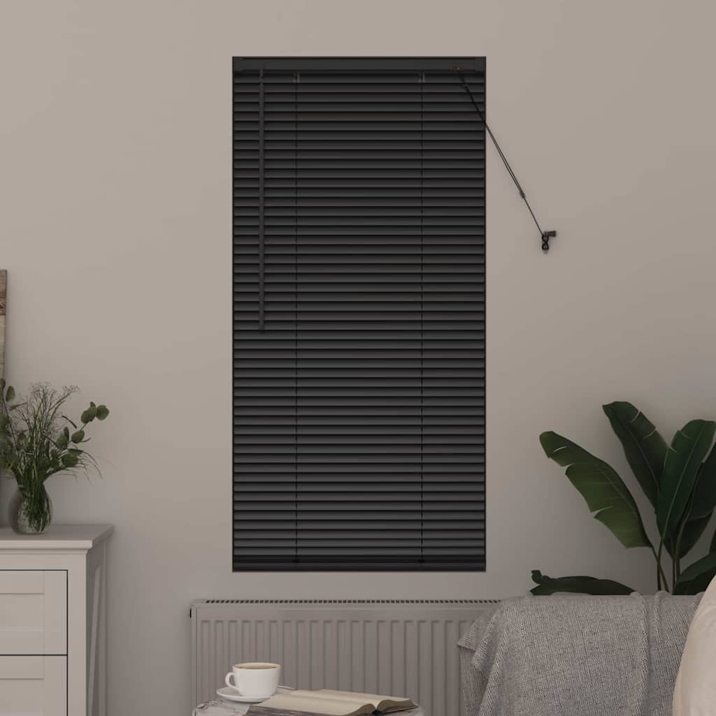 Vidaxl venetiaanse jaloezieën zwart 60 x 2,5 x 130 cm aluminium