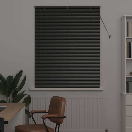 Vidaxl venetiaanse jaloezieën zwart 130 x 100 cm aluminium