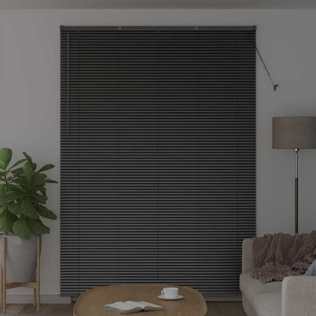 Vidaxl venetiaanse jaloezieën zwart 220 x 155 cm aluminium