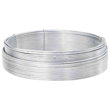 Vidaxl hek binddraad zilver 25 m warm verzinkte draad