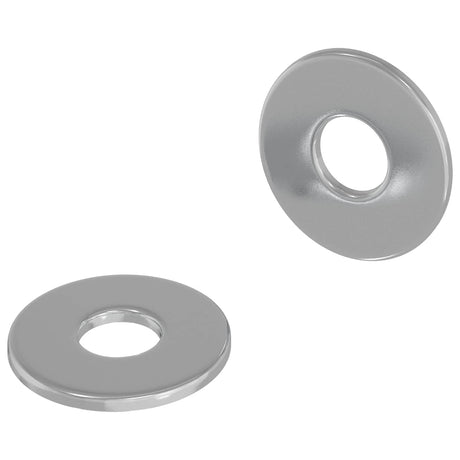 Vidaxl washers 2 pcs zilver 12 x 12 x 1,2 cm ijzer