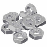 Vidaxl zeshoekige moeren 12 pcs zilver m8 ijzer