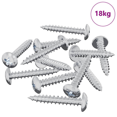 Vidaxl zelftappende nagel 9231 pcs verzinkt staal