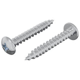 Vidaxl houten schroef 2 pcs zilver m4 x 28 mm ijzer