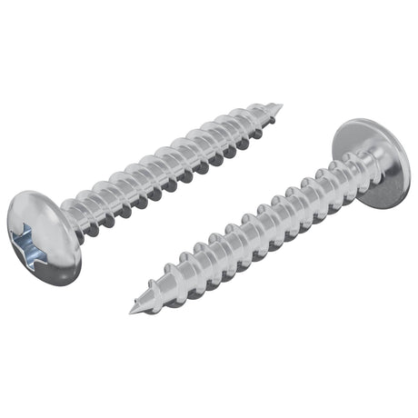 Vidaxl houten schroef 2 pcs zilver m4 x 28 mm ijzer