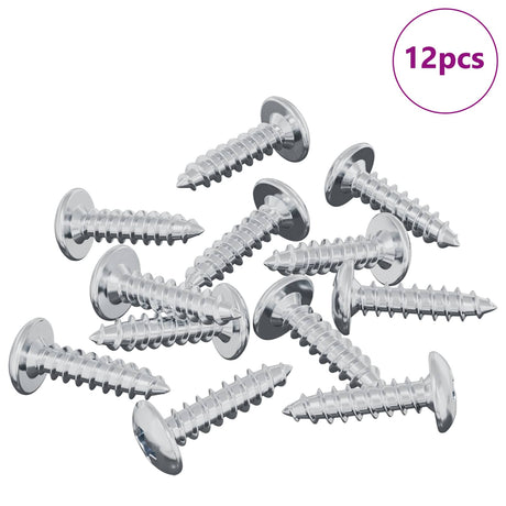 Vidaxl bout 12 pcs zilver m4 x 16 mm staal
