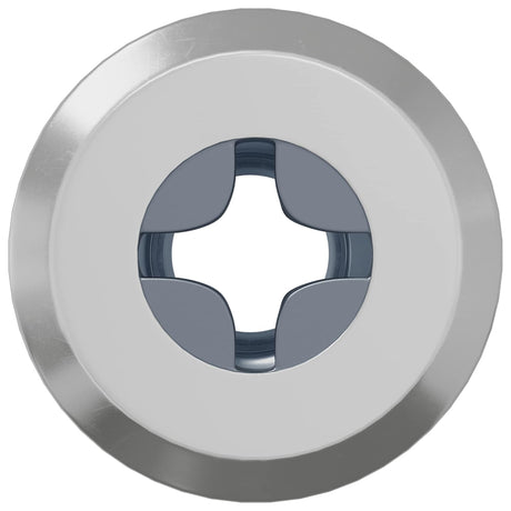 Vidaxl slotmoer 2 pcs zilver m6 x 15 mm staal