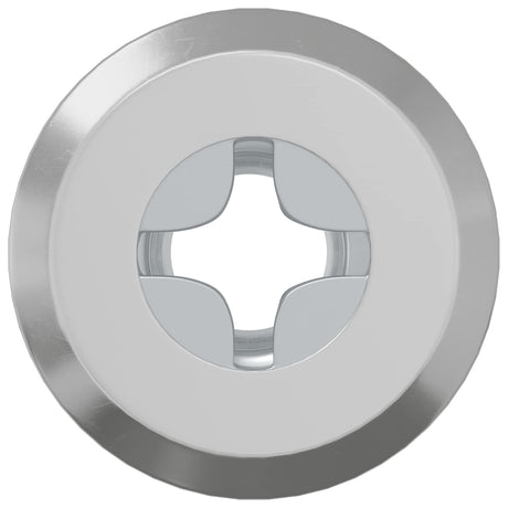 Vidaxl slotmoer 12 pcs zilver m6 x 15 mm staal