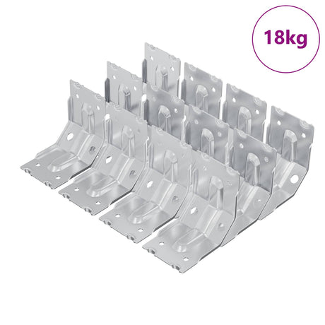 Vidaxl beugel 212 pcs verzinkt 106 x 55 x 1,5mm staal