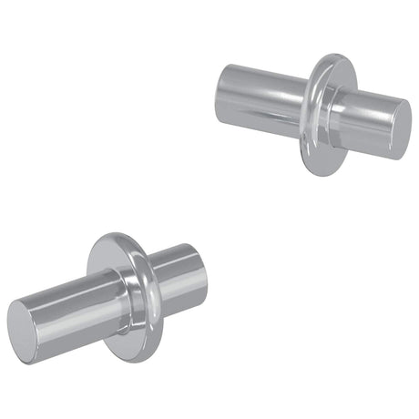Vidaxl plankhaak 2 pcs zilver 8,6 x 8,6 x 14,6 mm staal