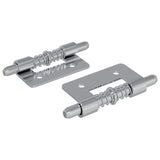 Vidaxl latch 2 pcs zilver 46 x 17 x 1,2 mm staal