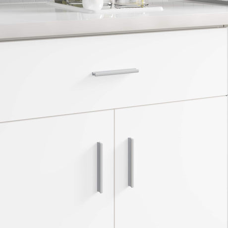 Vidaxl handvat effen 828 pcs zilver 105.7 x 7.4 x 15.5 mm aluminium