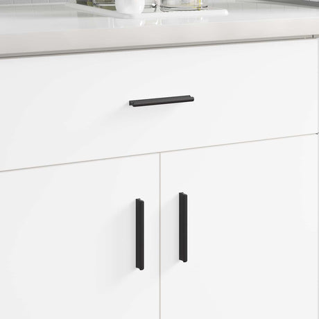 Vidaxl handvat 973 pcs zwart 106 x 7,4 x 15,5 mm aluminium