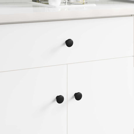 Vidaxl handvat 1461 pcs zwart ø30 mm aluminium