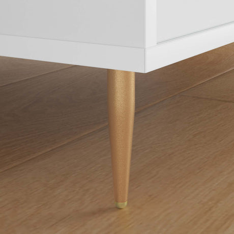 Vidaxl staande poten 2 pcs goud 98 x 40 mm ijzer