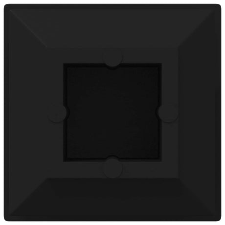 Vidaxl einddoppen 12 pcs zwart 15 x 15 x 15 mm pp