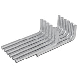 Vidaxl zeskantsleutel 1800 pcs zilver 32 x 86 mm staal