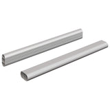 Vidaxl kaststaaf 2 pcs zilver 764 x 15 x 29 mm aluminium legering