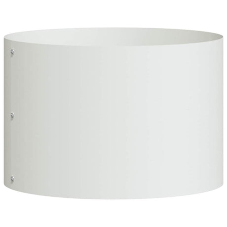 Vidaxl plantenring wit 30 x 30 x 20 cm koudgewalst staal