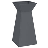 Vidaxl pilaar plantenbak antraciet 35 x 35 x 73 cm