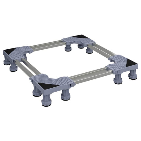 Vidaxl wasmachinebasis grijs 67 x 67 x 12 cm roestvrij staal