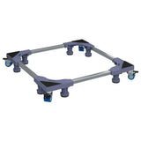 Vidaxl wasmachinebasis grijs 66 x 66 x 12 cm roestvrij staal