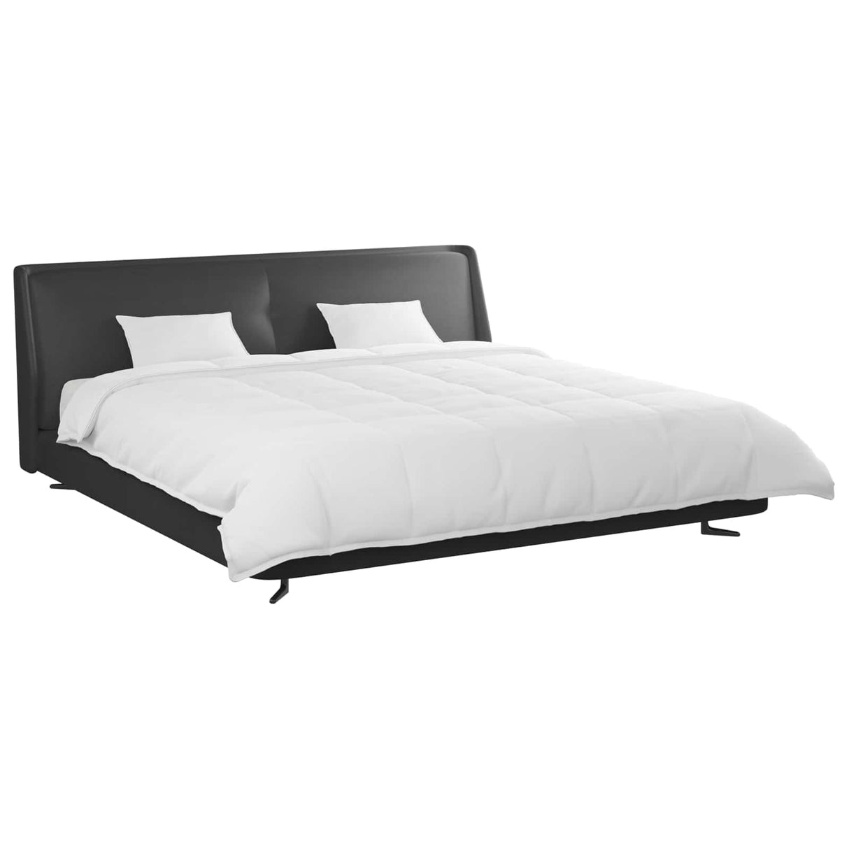 Vidaxl dekbed set met kussen 3 pcs wit donsveertjes