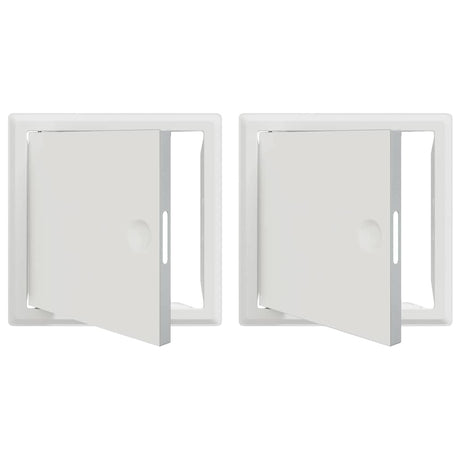 Vidaxl toegangs paneel 2 pcs wit 63 x 33 x 3 cm staal