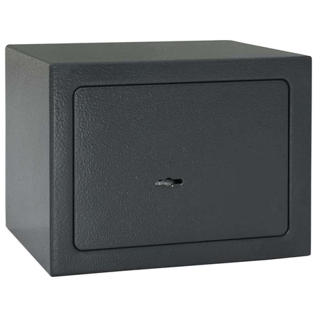 Vidaxl kluisdoos met slot donkergrijs 23 x 17 x 17 cm staal