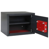 Vidaxl kluisdoos met slot donkergrijs 35 x 25 x 25 cm staal