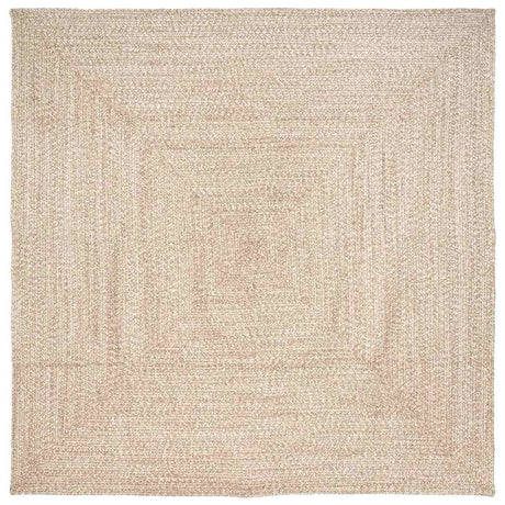 Vidaxl vloerkleden vierkant natuurlijk en wit 240 x 240 cm jute